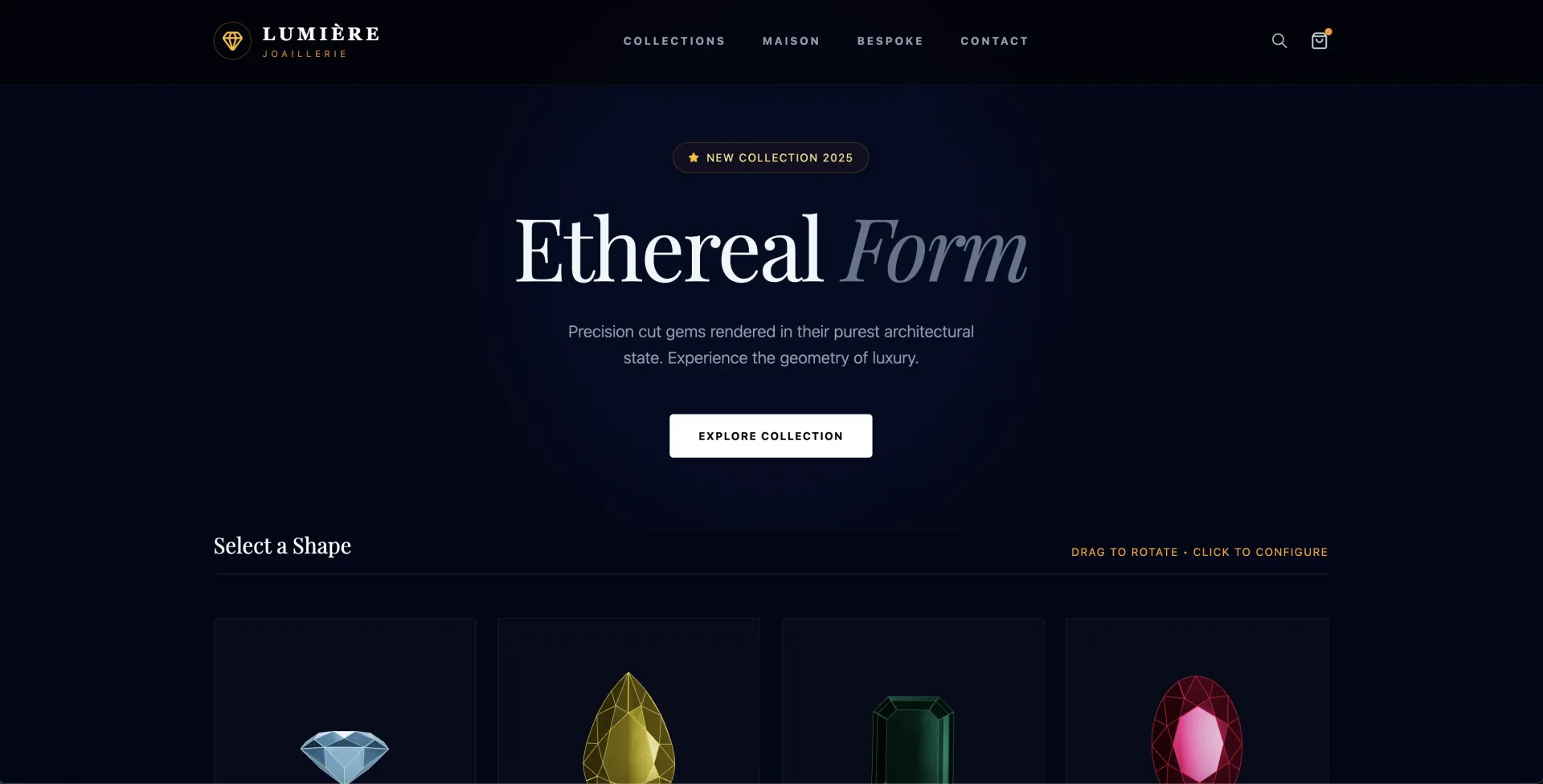Interactive 3D Luxury E-Commerce